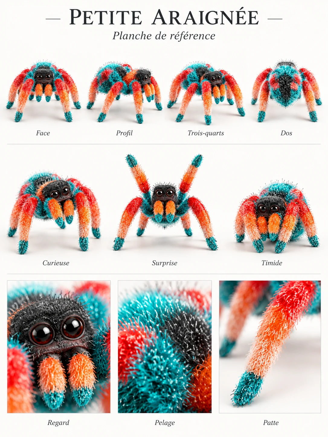 Planche complète : L’araignée