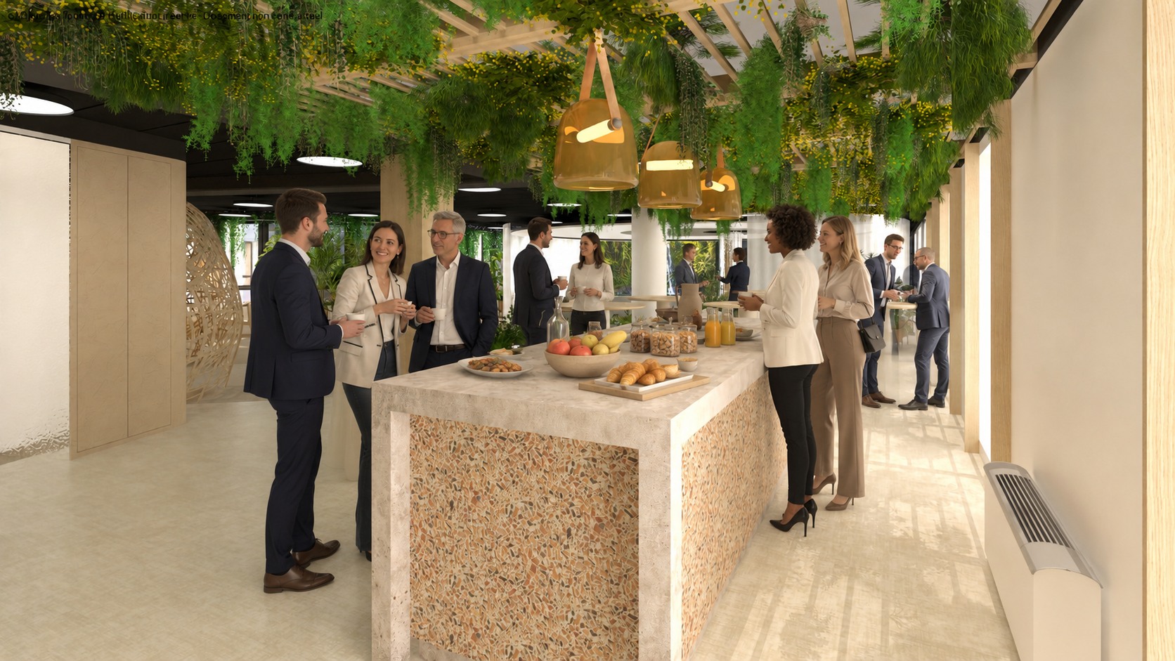 Espace de convivialité du projet LCL